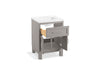 Kohler Quo 24" bathroom vanity cabinet with sink and quartz top