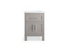 Kohler Quo 24" bathroom vanity cabinet with sink and quartz top