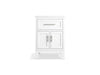 Kohler Quo 24" bathroom vanity cabinet with sink and quartz top