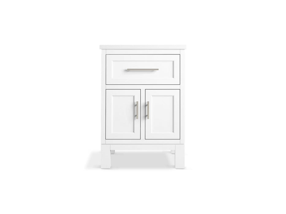 Kohler Quo 24" bathroom vanity cabinet with sink and quartz top