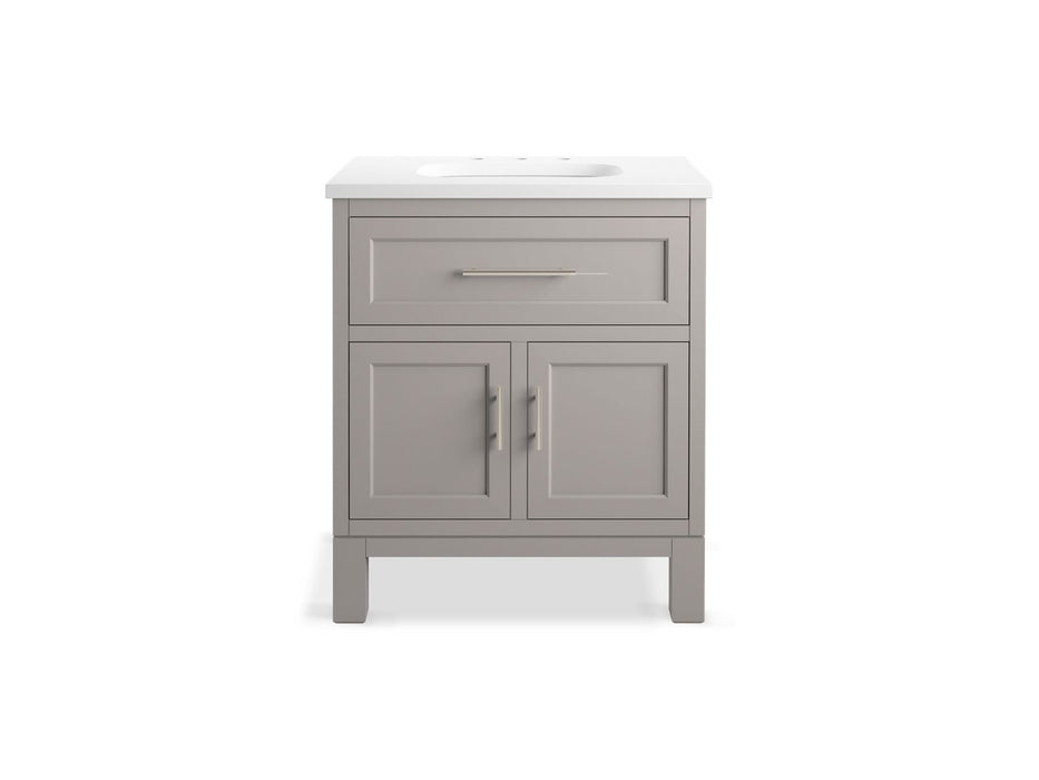 Kohler Quo 30" bathroom vanity cabinet with sink and quartz top