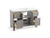 Kohler Quo 48" bathroom vanity cabinet with sink and quartz top