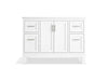 Kohler Quo 48" bathroom vanity cabinet with sink and quartz top