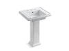 KOHLER K-2844-8 Tresham 24" square pedestal bathroom sink