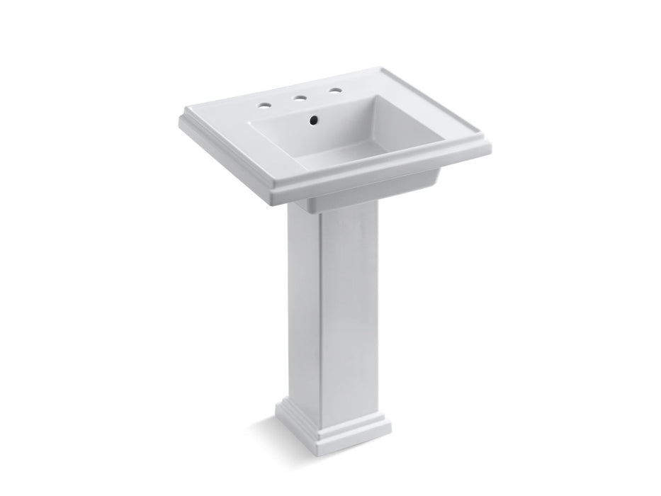 KOHLER K-2844-8 Tresham 24" square pedestal bathroom sink