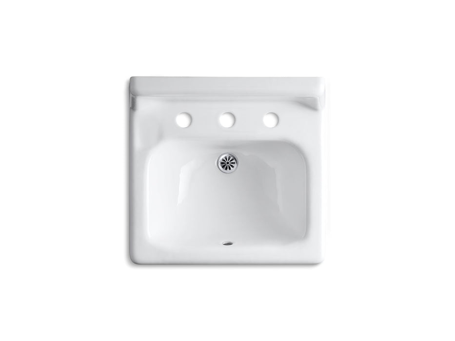 KOHLER K-2863 Hudson 19" Rectangular Wall-mount Bathroom Sink