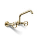 Kohler Billet Two-hole wall-mount bridge kitchen sink faucet