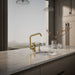 Kohler Billet Single-handle bar sink faucet with two-function extended-reach spout and side sprayer