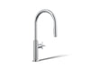 Kohler Billet Pull-down kitchen sink faucet with two-function sprayhead