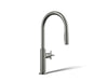 Kohler Billet Pull-down kitchen sink faucet with two-function sprayhead