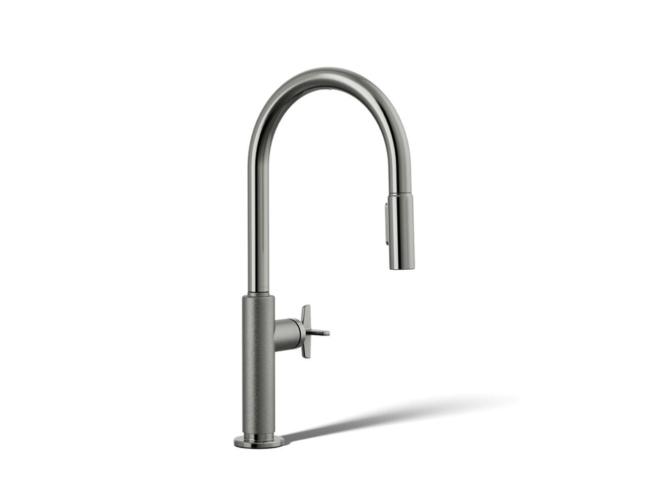 Kohler Billet Pull-down kitchen sink faucet with two-function sprayhead