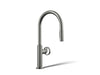 KOHLER KOHLER K-28669-9 Billet Pull-down kitchen sink faucet with two-function sprayhead