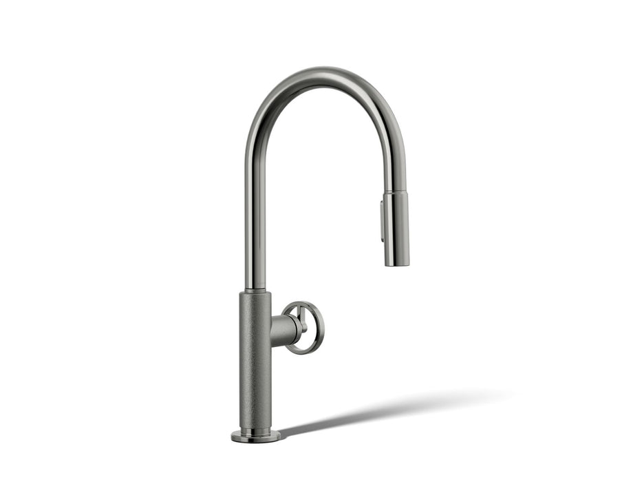 KOHLER KOHLER K-28669-9 Billet Pull-down kitchen sink faucet with two-function sprayhead