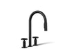 KOHLER KOHLER K-28671-9 Billet Pull-down kitchen sink faucet with two-function sprayhead