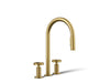 KOHLER KOHLER K-28671-9 Billet Pull-down kitchen sink faucet with two-function sprayhead