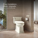 Kohler PureWash Elongated bidet toilet seat with remote control