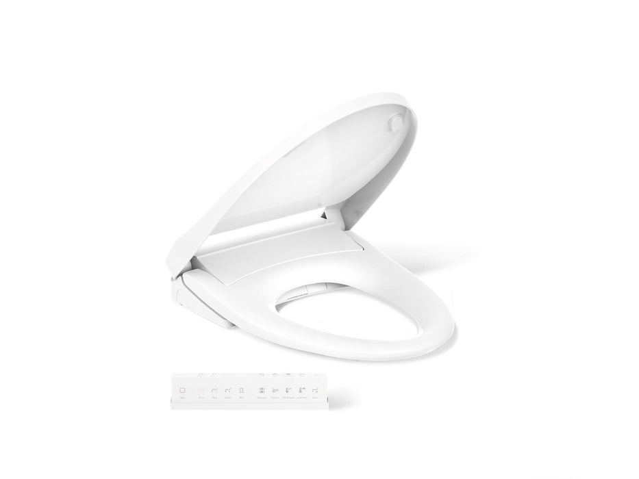 KOHLER K-28821 PureWash Elongated bidet toilet seat with remote control