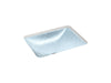 Kohler Yepsen 20" rectangular undermount bathroom sink, no overflow