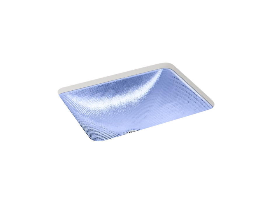 Kohler Yepsen 20" rectangular undermount bathroom sink, no overflow