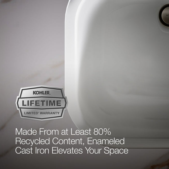 Kohler Tahoe 20" rectangular undermount bathroom sink