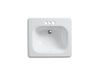 KOHLER K-2895-4 Tahoe 21" rectangular drop-in bathroom sink