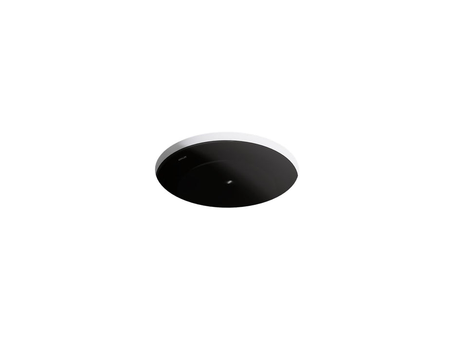 Kohler Caxton 16-1/8" round undermount bathroom sink, no overflow