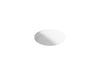 KOHLER K-29000 Caxton 16-1/8" round undermount bathroom sink, no overflow