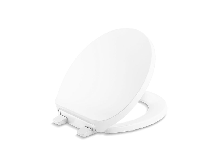 KOHLER K-29031 Drift ReadyLatch Quiet-Close Round-front Toilet Seat