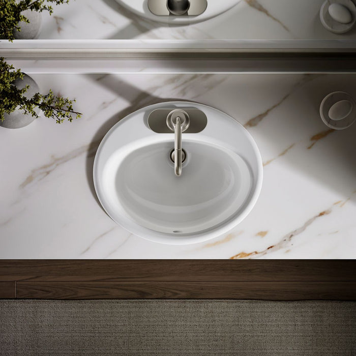 Kohler Farmington 19-1/4" oval drop-in bathroom sink