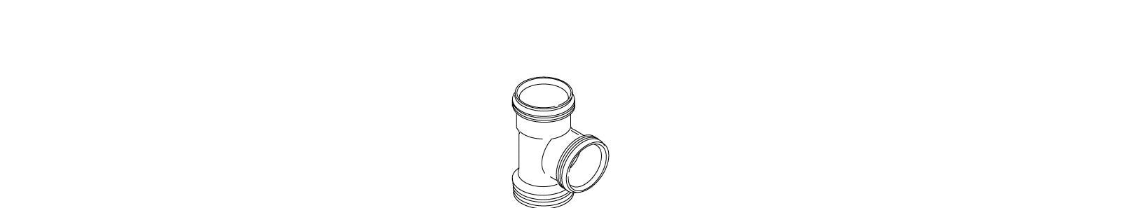 KOHLER K-29073 1 1/2-11 1/2 NP Tee