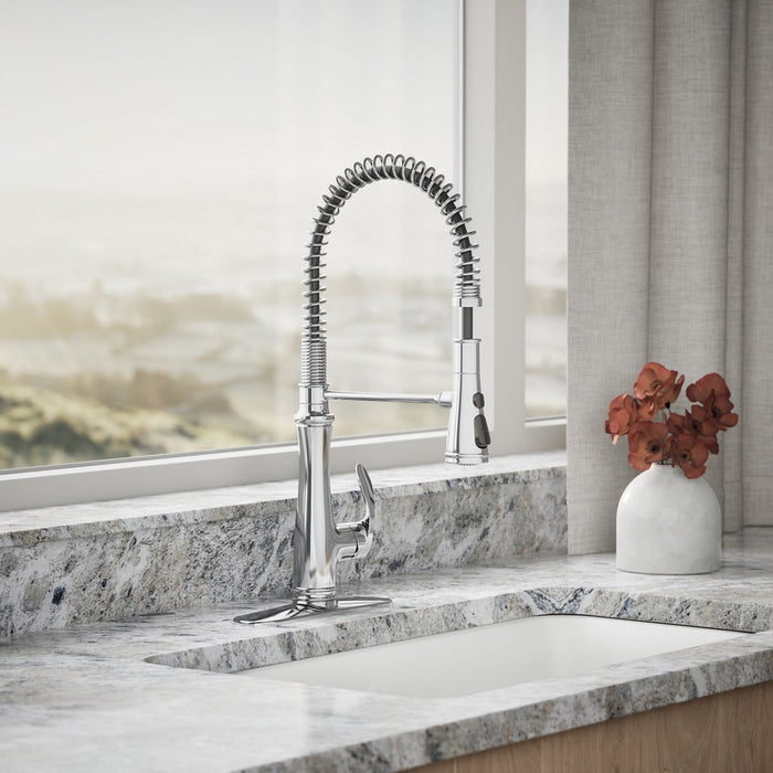 KOHLER Bellera Semi-professional kitchen sink faucet with three-function sprayhead