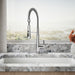 KOHLER Bellera Semi-professional kitchen sink faucet with three-function sprayhead
