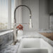 KOHLER Bellera Semi-professional kitchen sink faucet with three-function sprayhead