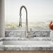 KOHLER Bellera Semi-professional kitchen sink faucet with three-function sprayhead