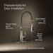 KOHLER Bellera Semi-professional kitchen sink faucet with three-function sprayhead