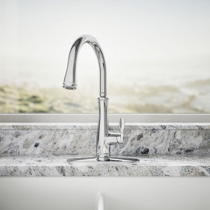 Kohler Bellera Touchless pull-down kitchen sink faucet with three-function sprayhead