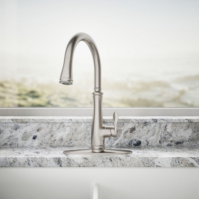 Kohler Bellera Touchless pull-down kitchen sink faucet with three-function sprayhead