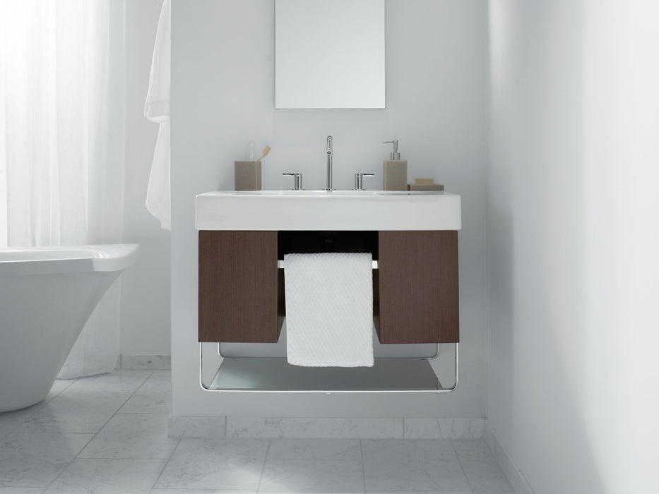 KOHLER K-2913-PG Catalan 15" W x 36-1/8" H aluminum single-door medicine cabinet with 107 degree hinge