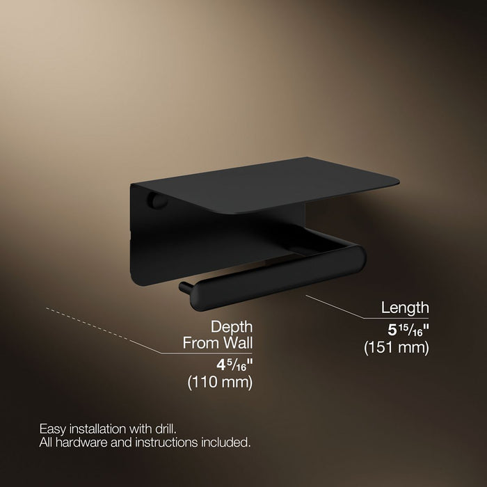 Kohler Kumin Covered horizontal toilet paper holder