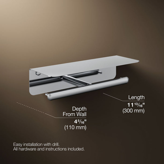 Kohler Kumin Covered double toilet paper holder