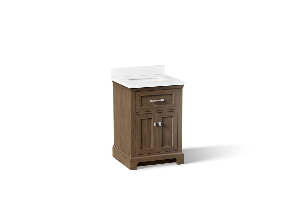 Kohler Charlemont 24" bathroom vanity cabinet with sink and quartz top