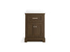 Kohler Charlemont 24" bathroom vanity cabinet with sink and quartz top