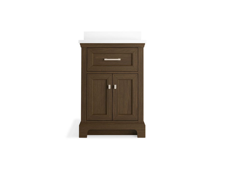 Kohler Charlemont 24" bathroom vanity cabinet with sink and quartz top