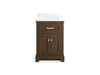Kohler Charlemont 24" bathroom vanity cabinet with sink and quartz top