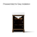 Kohler Charlemont 24" bathroom vanity cabinet with sink and quartz top