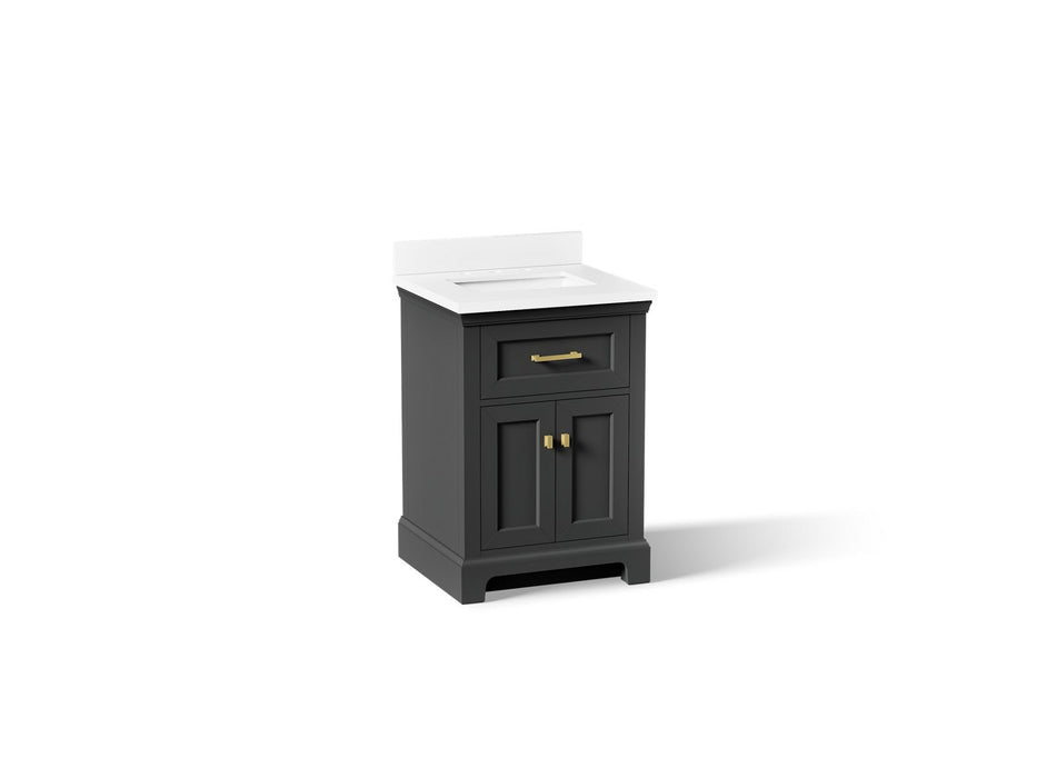 Kohler Charlemont 24" bathroom vanity cabinet with sink and quartz top