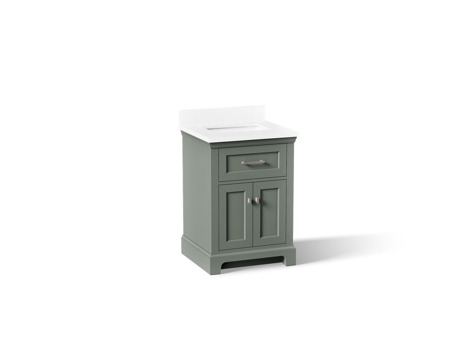 KOHLER K-29259-BD1 Charlemont 24" bathroom vanity cabinet with sink and quartz top