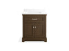 Kohler Charlemont 30" bathroom vanity cabinet with sink and quartz top
