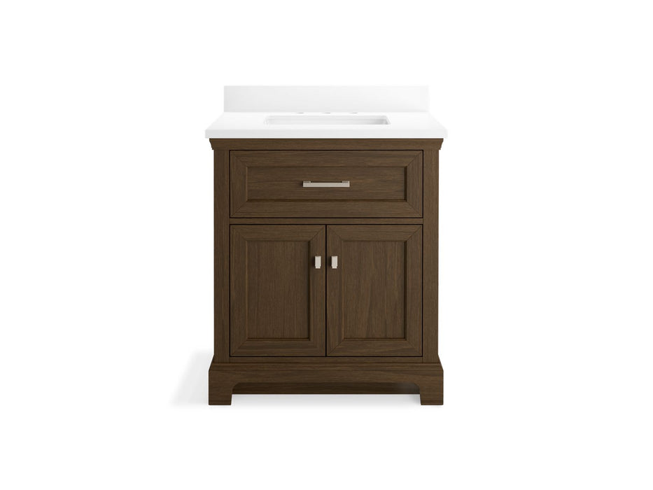 Kohler Charlemont 30" bathroom vanity cabinet with sink and quartz top