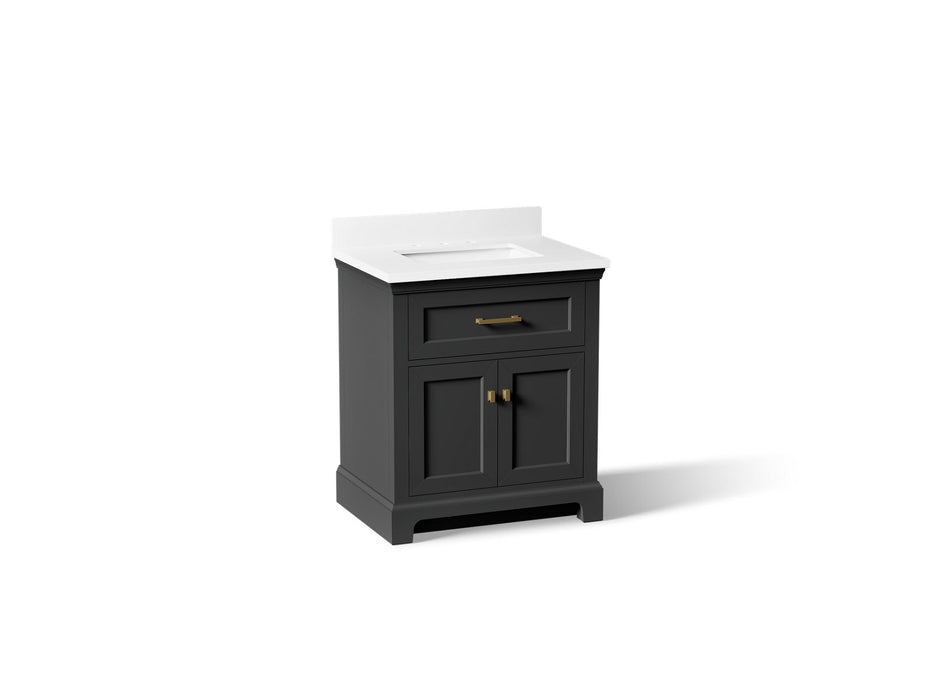 Kohler Charlemont 30" bathroom vanity cabinet with sink and quartz top